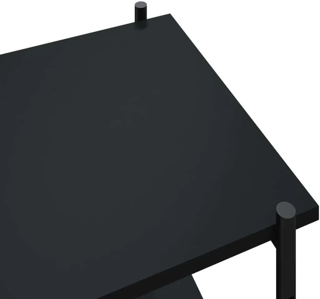 SYFAX™ Scaffale Multiuso Nero 80x40x92 cm | Ideale Dispensa e Lavanderia - 5
