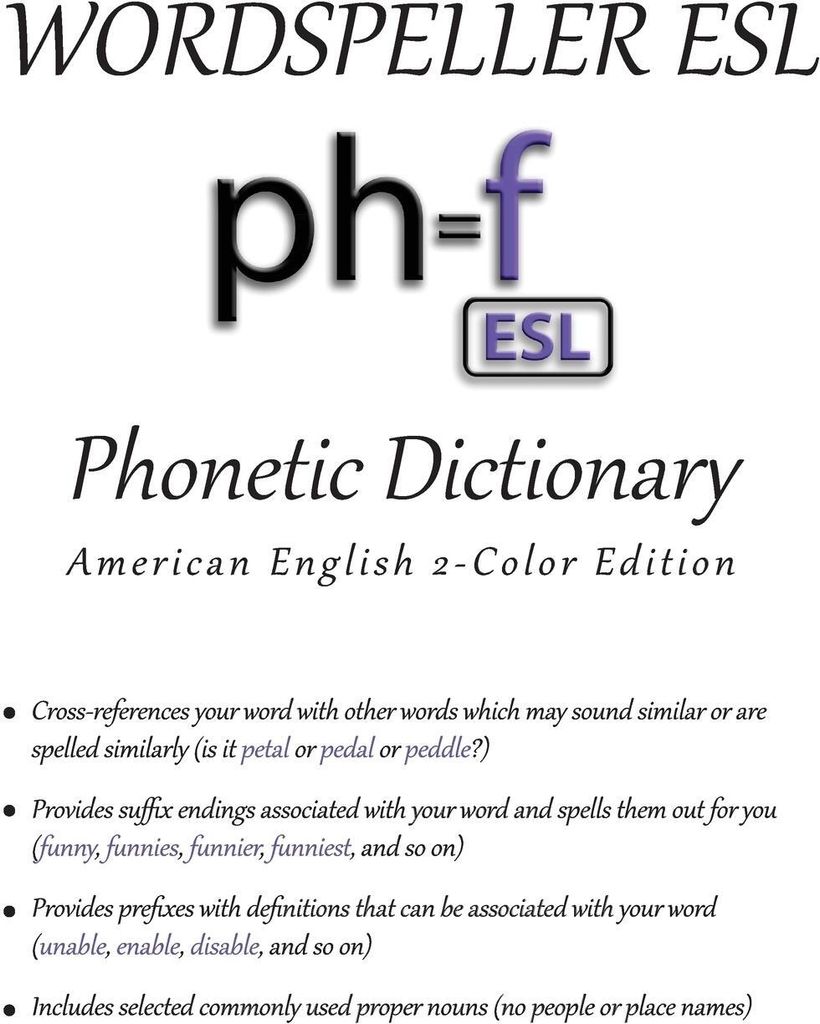 Wordspeller ESL Phonetic Dictionary