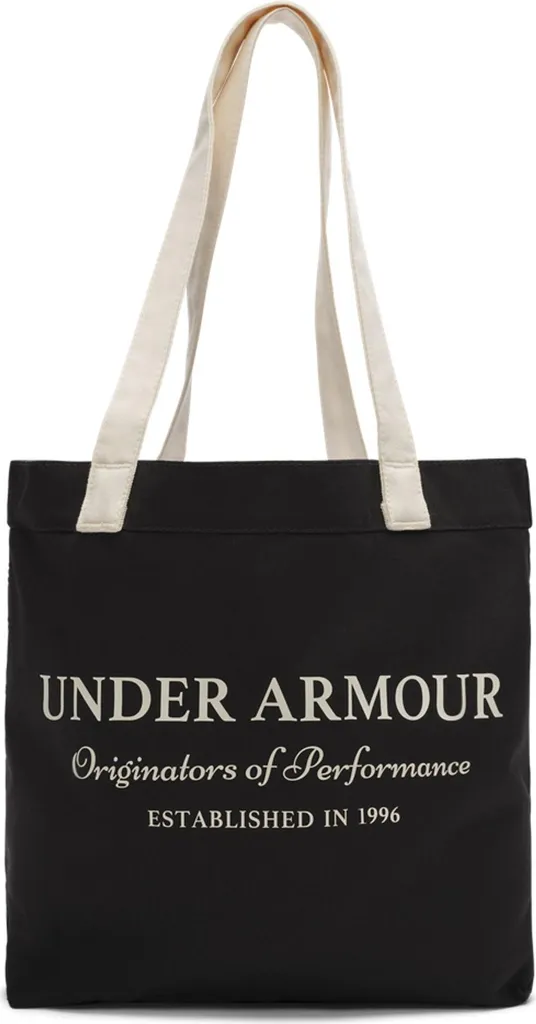 Sac Fourre-tout Under Armour UA Canvas Tote en Toile de Coton Noire