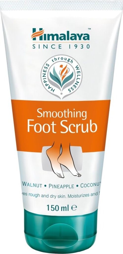 Himalaya Herbals Smoothing Foot Scrub with Walnut, Coconut, Pineapple and Aloe Vera 150ml