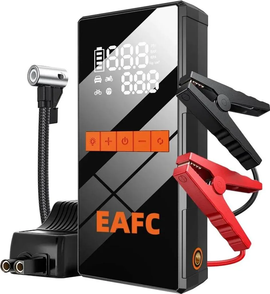 Mai Più a Piedi! Avviatore Auto Professionale con Compressore 4-in-1