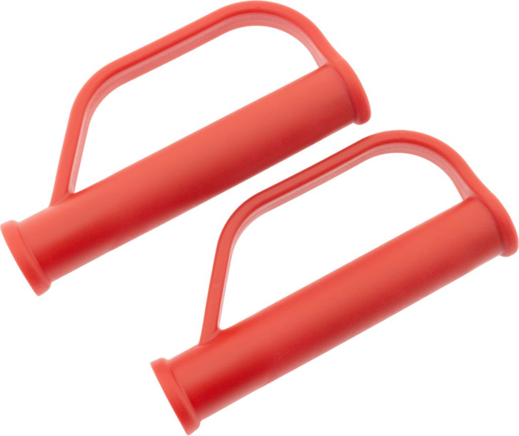 DKH 2 x Sicherheitsgriffe für Sackkarre 25 mm rot