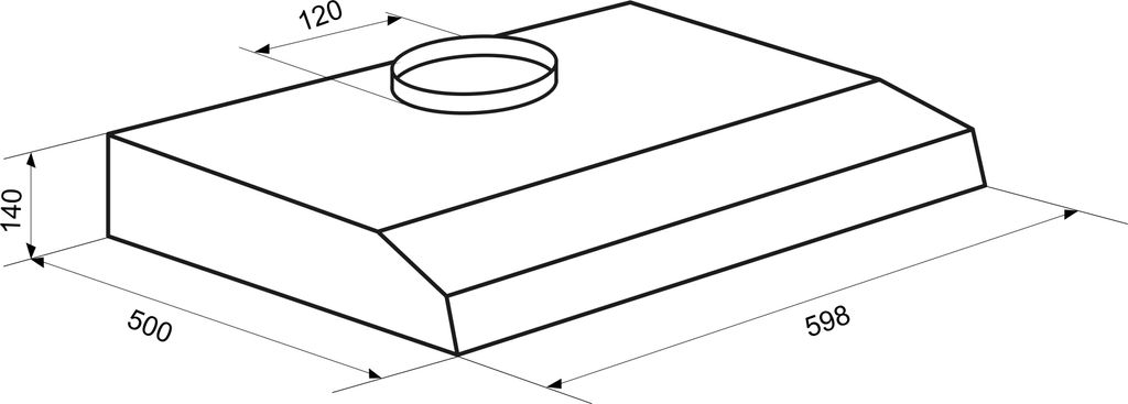 Exquisit  UBH 10-2.2 Inoxlook  Dunstabzugshaube | Unterbau Produktbild 6