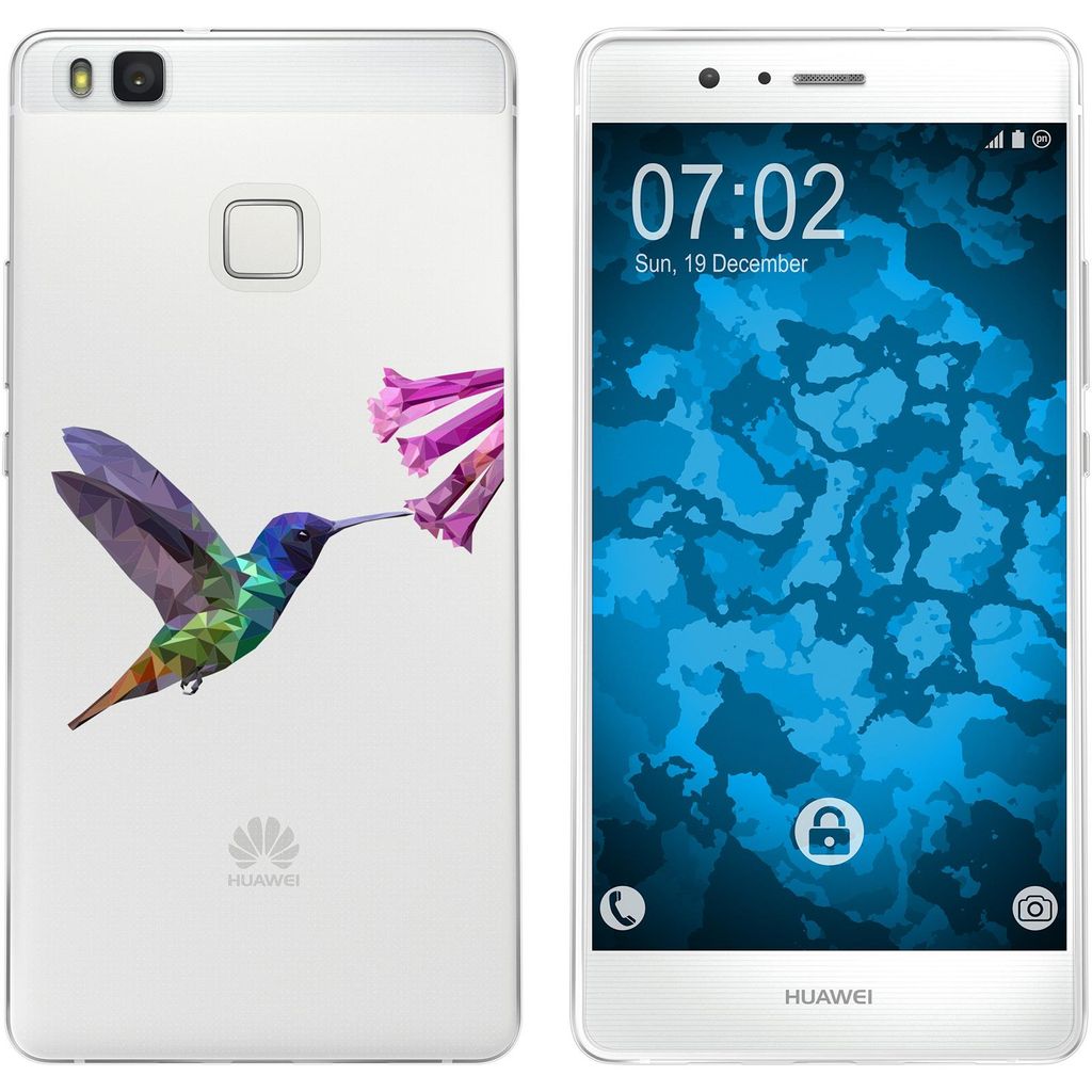PhoneNatic Case kompatibel mit Huawei P9 Lite Silikon-Hülle Vektor Tiere Kolibri M3