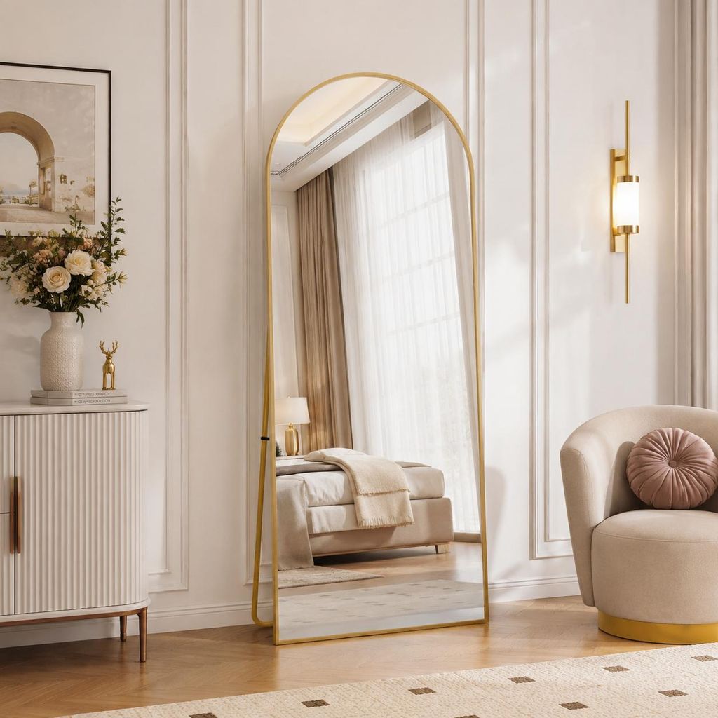 INONEFT Ganzkörperspiegel 164 × 54 cm, HD Standspiegel mit Produktbild  KI-generiertes Bild