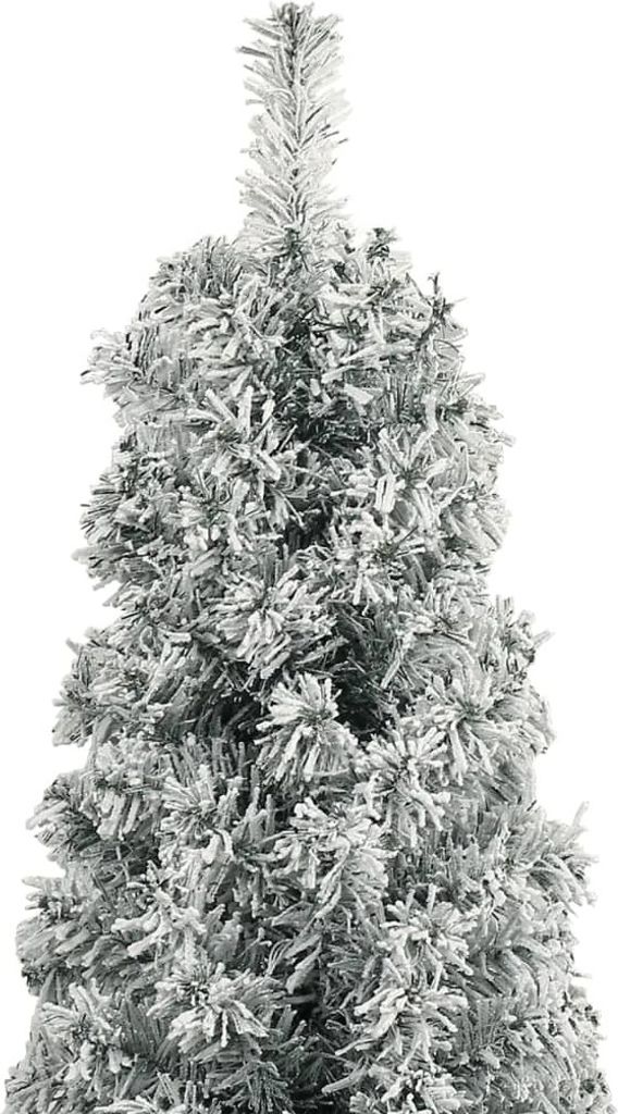 vidaXL Vianočný stromček Slim so stojanom Snowy 270 cm PVC Obrázok produktu 