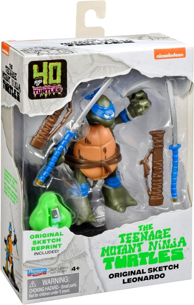 TMNT Original Skizze 40. Jahrestag LEONARDO