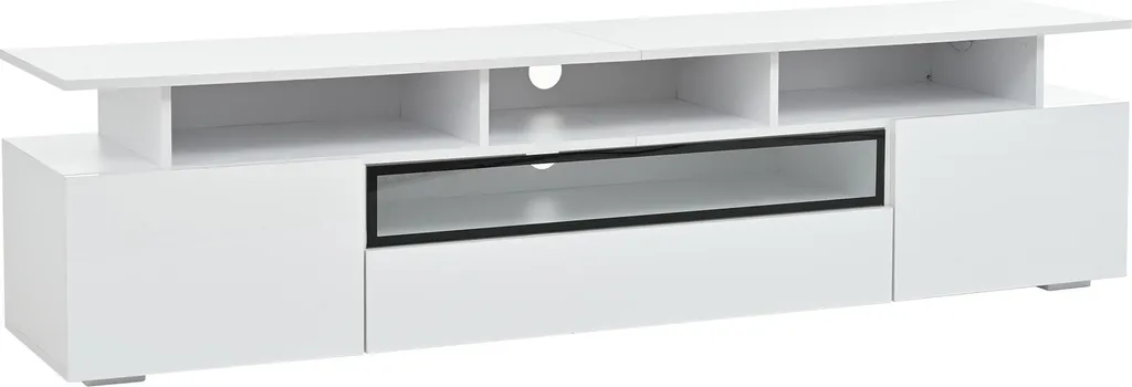 Support TV 180cm Idéal pour Cinéma Maison et Rangement Multimédia - 18