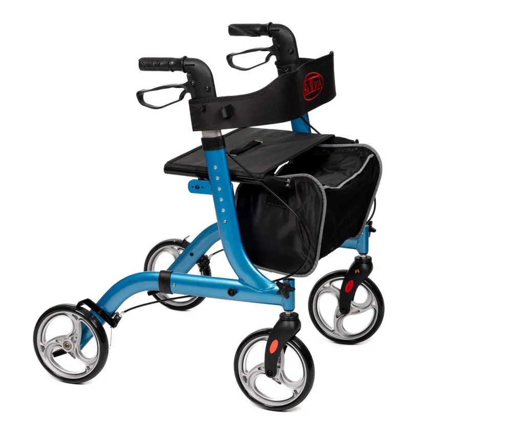 Déambulateur Aluminium Antar AT51046 avec Sac Dossier et Porte-canne