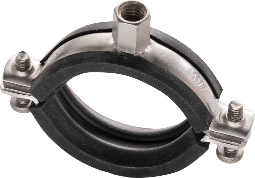 2 Stück - Schraubrohrschelle 137-142mm M8/M10 SRS Plus Edelstahl A4 : 137-142mm M8/M10 V4A Größe: 137-142mm M8/M10 V4A