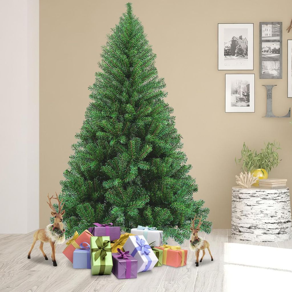 Jayseuw Albero di Natale artificiale 150 cm Abete con Immagine del prodotto 