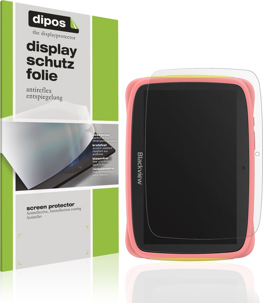 2x Schutzfolie für Blackview Tab 3 Kids 7 Zoll matt Displayschutzfolie Folie Display Schutz dipos