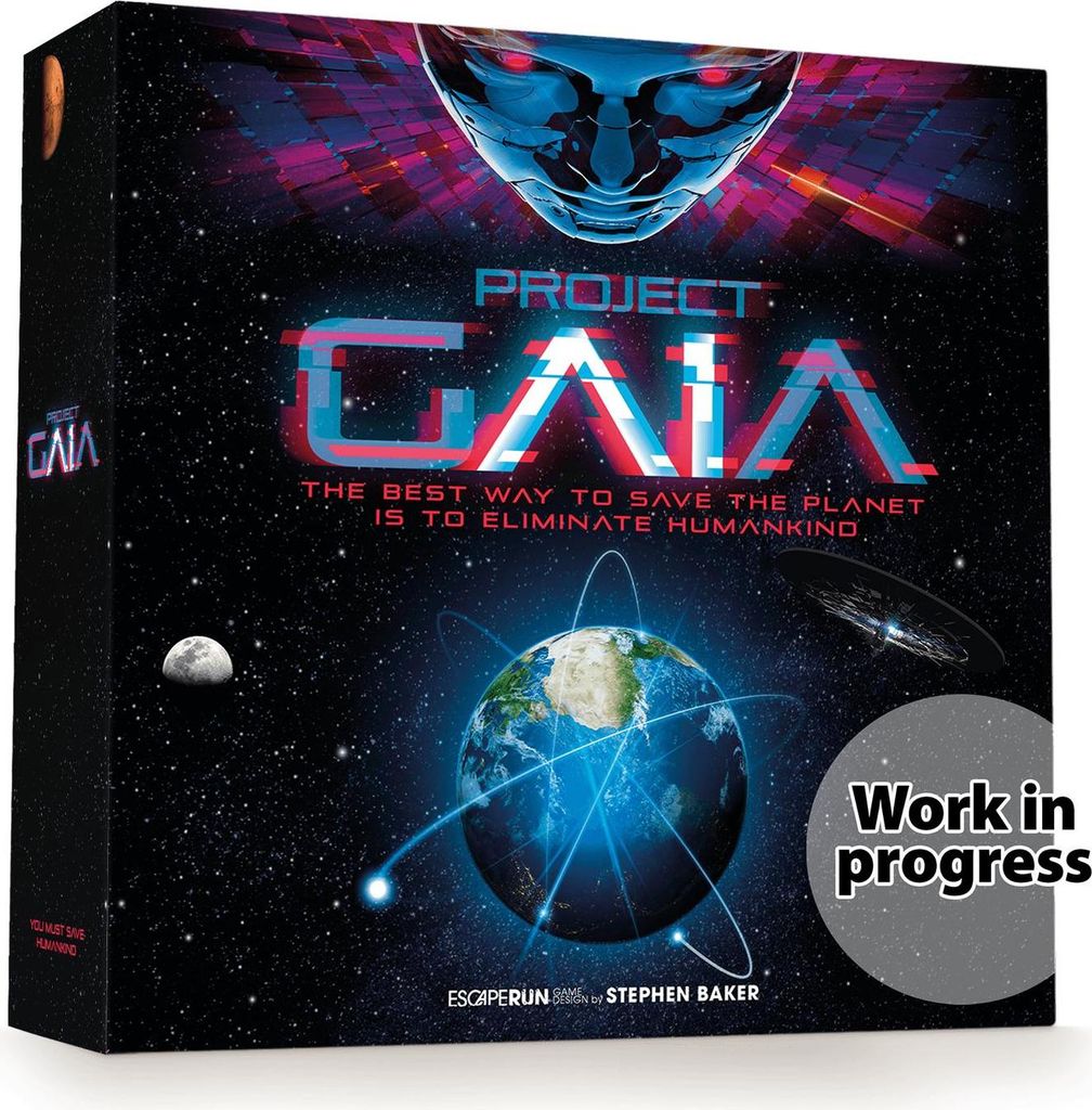 Taktik-Brettspiel Escape Run: Project Gaia (in litauischer Sprache)