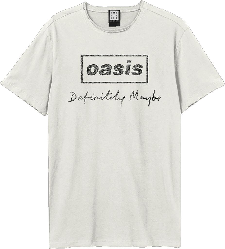 Amplified - "Definitely Maybe Distressed" T-Shirt für Herren/Damen Uni GD2179 (XXL) (Altweiß)