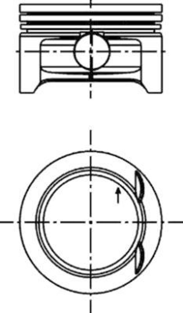 KOLBENSCHMIDT 40382600 Kolben für OPEL Corsa C Schrägheck (X01) Corsa B Schrägheck (S93) AGILA (A) (H00) für VAUXHALL Corsa Mk II Schräghe...