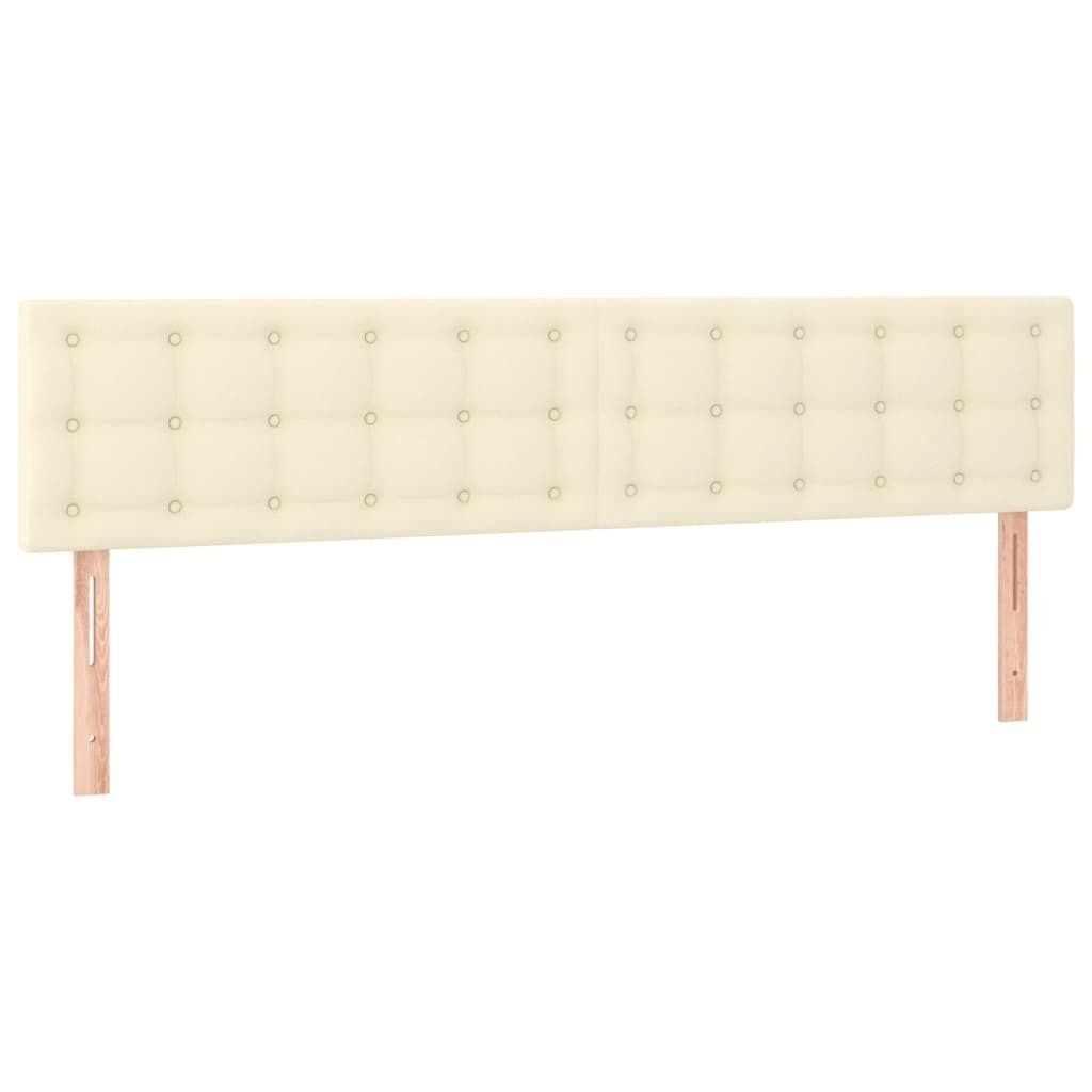 Kopfteile Creme 180x5x78/88 cm Kunstleder
