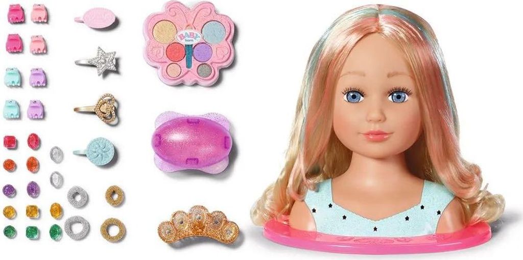 BABY born Sister Styling Prinsessenhoofd, Hoofd van een pop Productafbeelding 