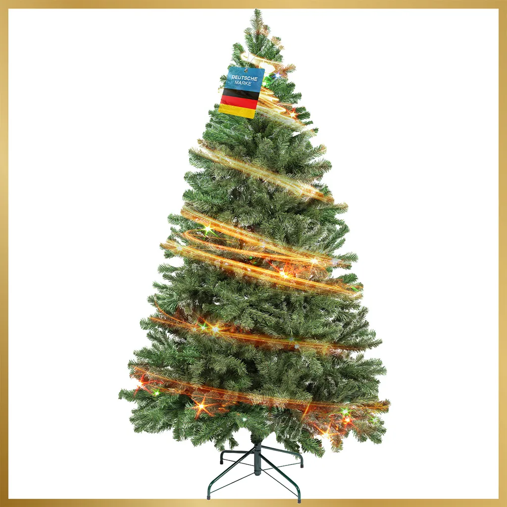 Arbre de Noël artificiel enneigé 180 cm - Sapin de fête aspect naturel