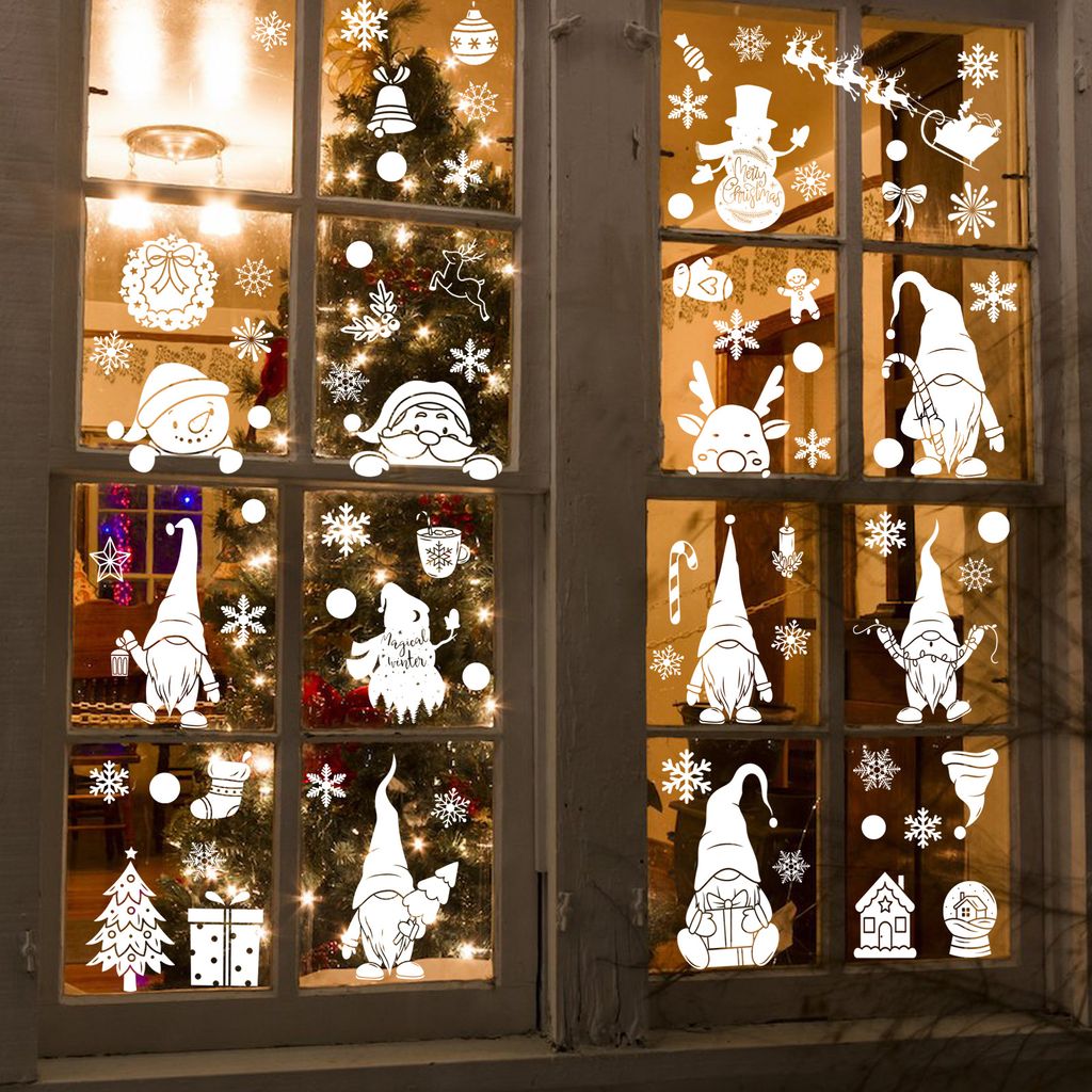 166 Fensterbilder Weihnachten Selbstklebend