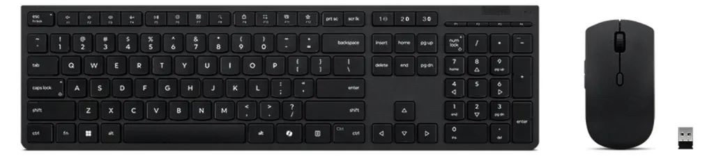 Clavier et souris sans fil Lenovo rechargeables pour éviter les piles
