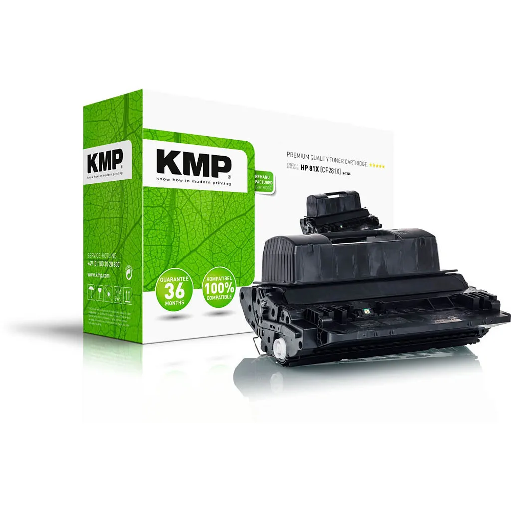KMP Toner H-T228 Compatibile HP 81X CF281X Nero Alta Resa 29000 Pagine