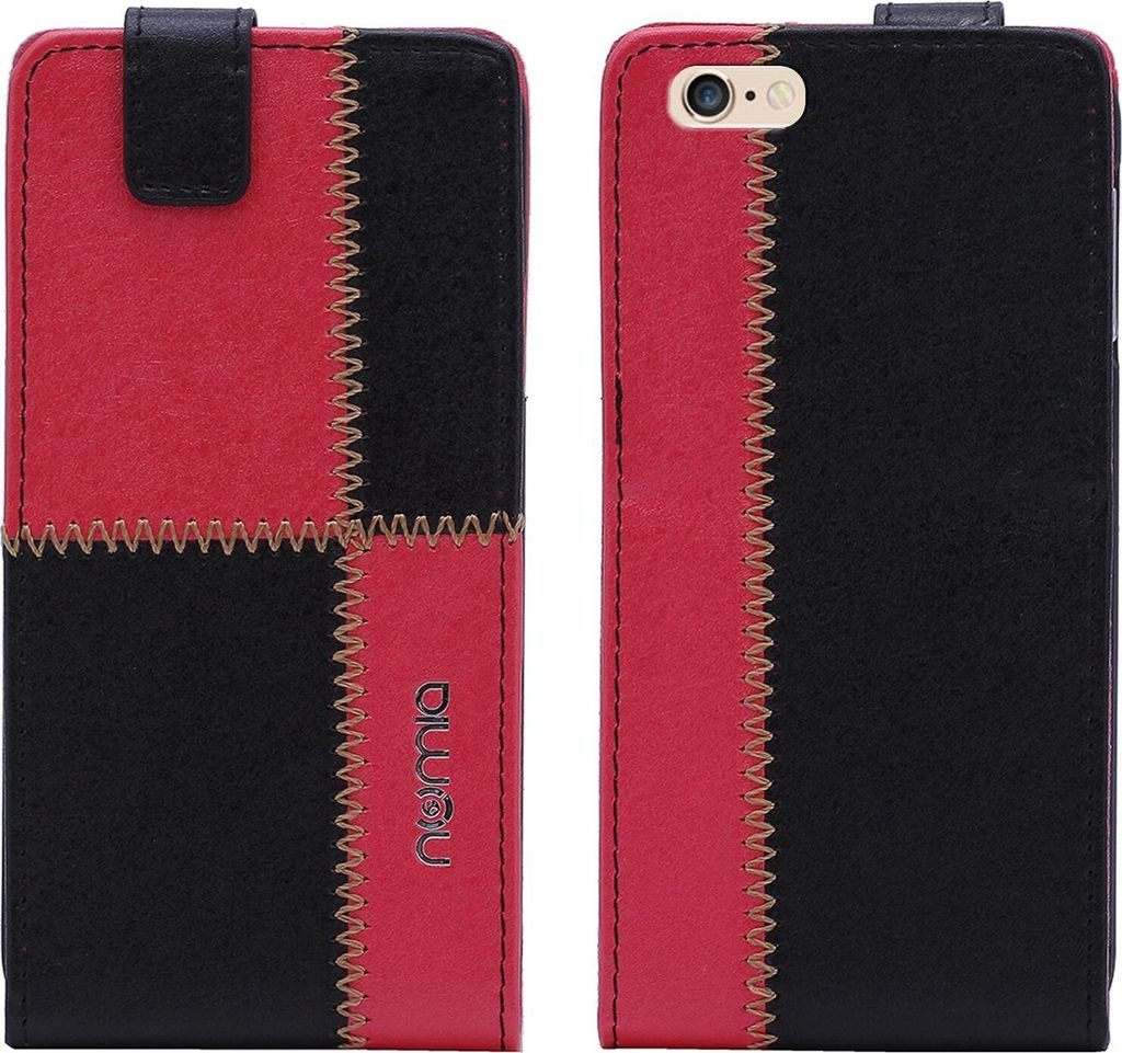 Apple Iphone 6 / 6s Plus Numia Flipstyle Schwarz-Rot