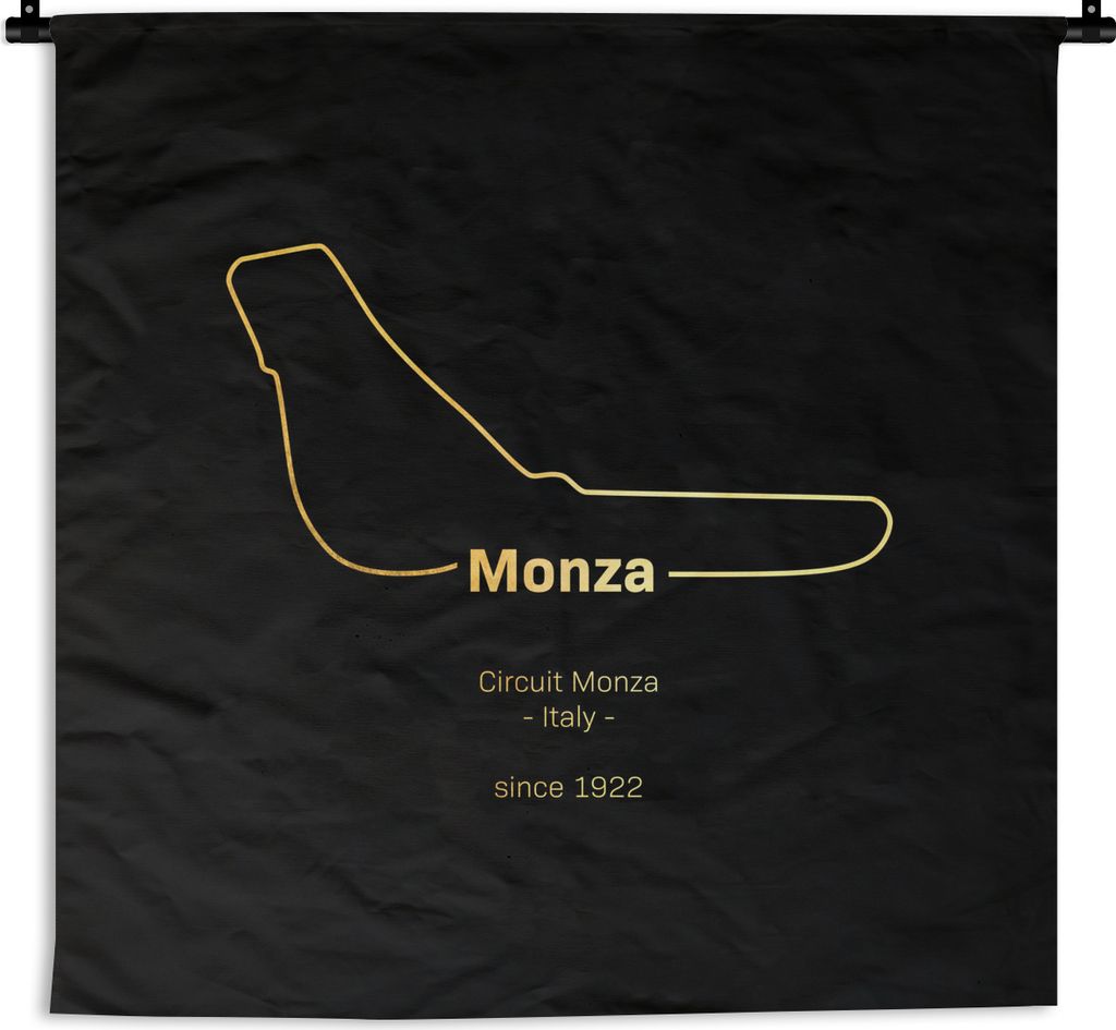 MuchoWow Wandteppich Wandbehang Monza - Formel 1 - Rennstrecke 60x60 cm Tapisserie Dekoration Wandtuch - Dekorationen - Wand Decke