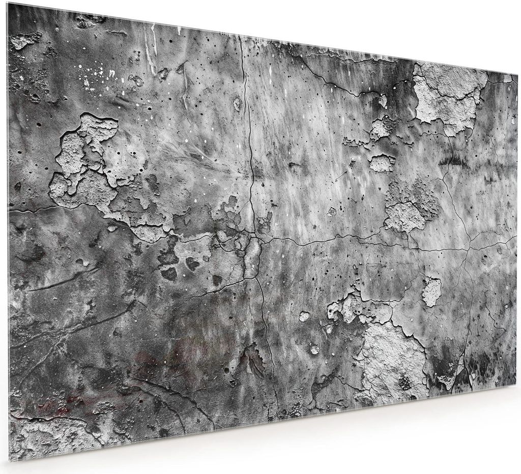 Küchenrückwand Spritzschutz Glas mit Motiv Abgenutzte Wand 40 x 40 cm