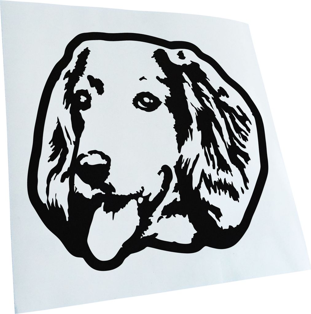 Kiwistar - Autoaufkleber - english Cocker Spaniel Dog Hund - Schwarz - 40x36cm - Aufkleber für Auto, Laptop, Fahrrad, LKW, Motorrad mehrfarbig JDM...