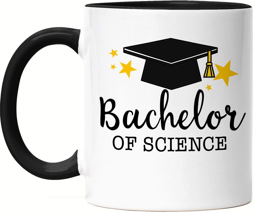 Bachelor of Science Tasse Schwarz Abschluss Geschenk Studium Absolvent Bachelorabschluss Studium Uni