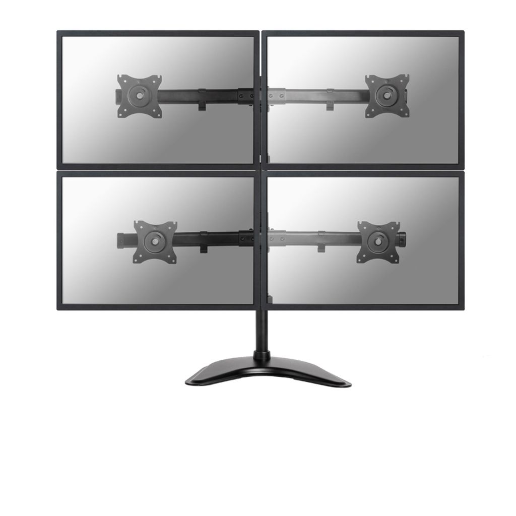Neomounts NM-D335D4 - Aufstellung - Voll beweglich - für 4 LCD-Anzeigen - Schwarz - Bildschirmgröße: 25.4-68.6 cm (10"-27") - Schreibtisch-Stän...