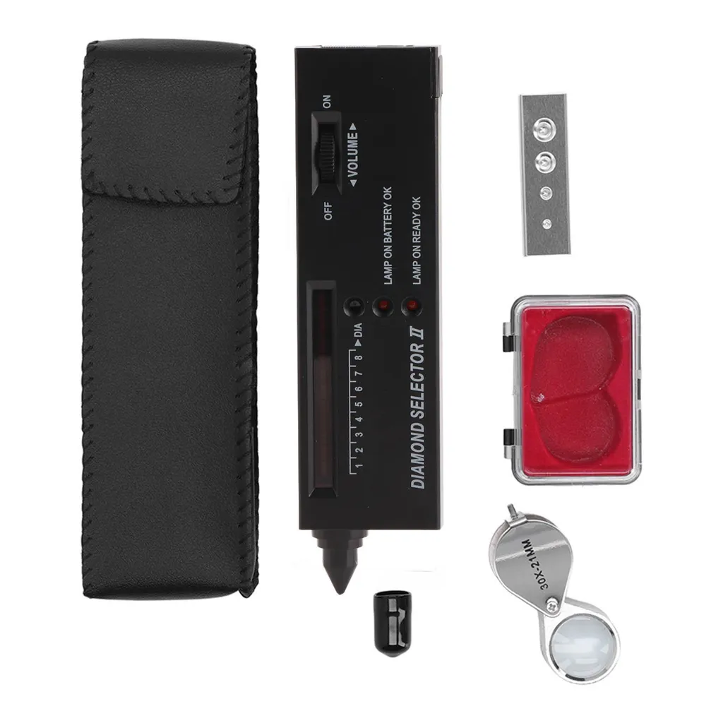 Sélecteur de diamants haute sensibilité avec loupe LED 30x incluse