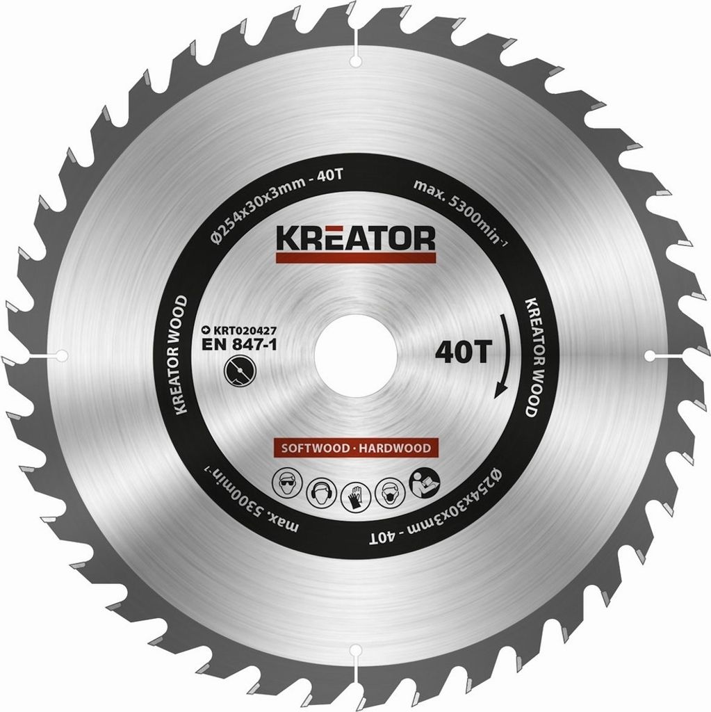 KREATOR pilový kotouč 254mm*30mm 40z KRT020427 Obrázek produktu 