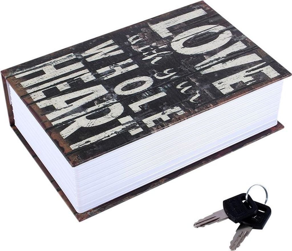 Wörterbuch Buch Secret Safe Security Box Geld Bargeld Schmuck Lock Box (LOVE Type)