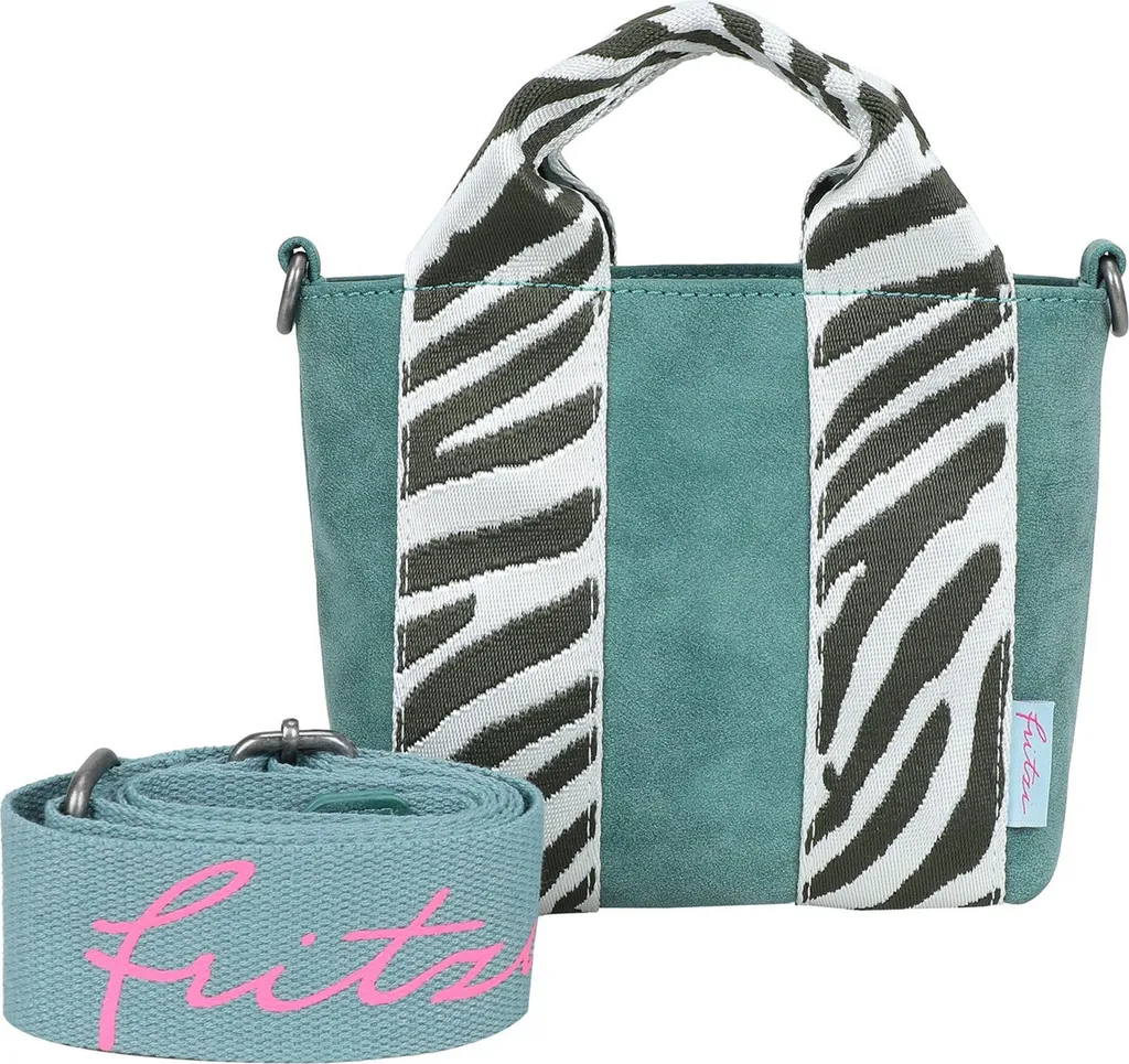 Borsa Fritzi aus Preußen Bini Jive Petrolio: Look Zebra e Anima Green