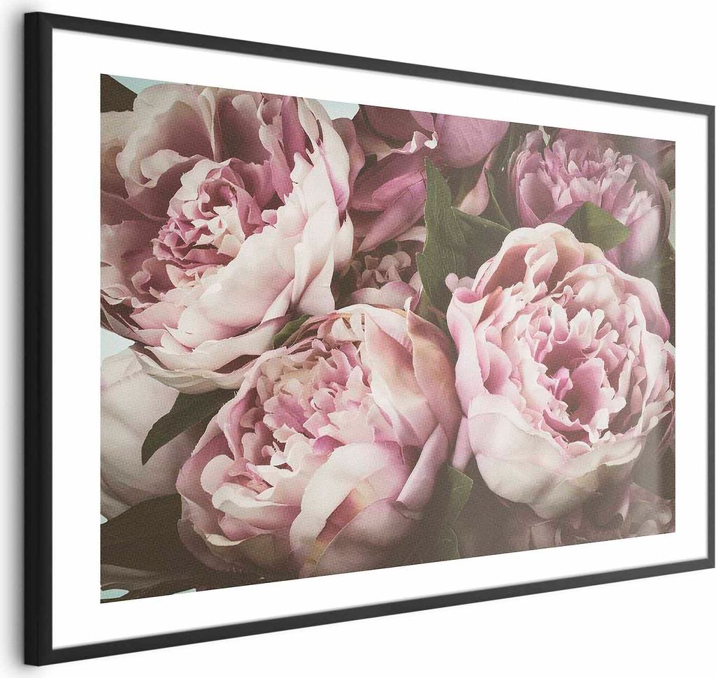 Posterpapier Poster - Pink Peonies 60x40 cm Blumen b-B-0351-ao-a