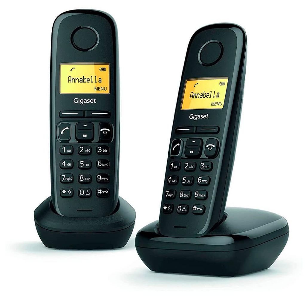Telefon stacjonarny Gigaset A170 Duo Black Wireless (2 uds) Zdjęcie produktu 