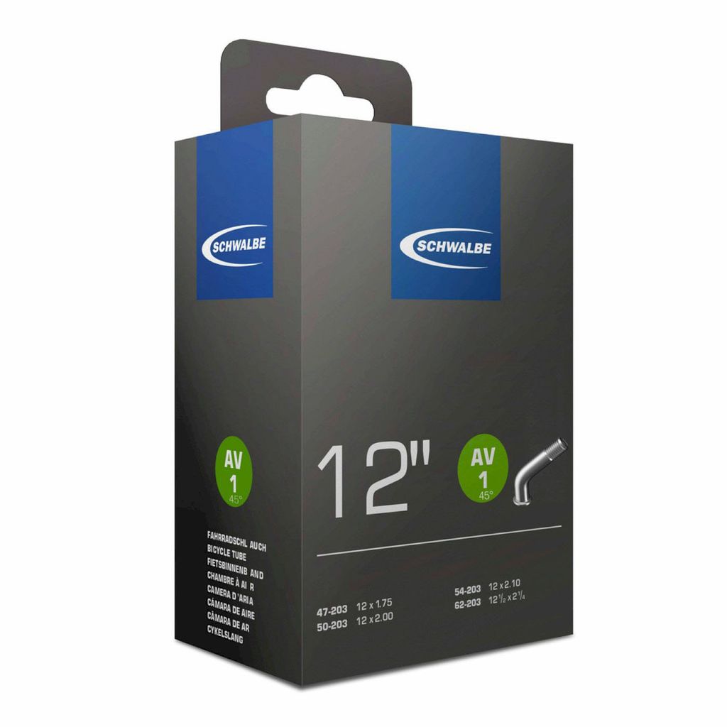 Dętka rowerowa SCHWALBE 12" ETRTO 47/62 203 AV 1 45°/45° Zdjęcie produktu 