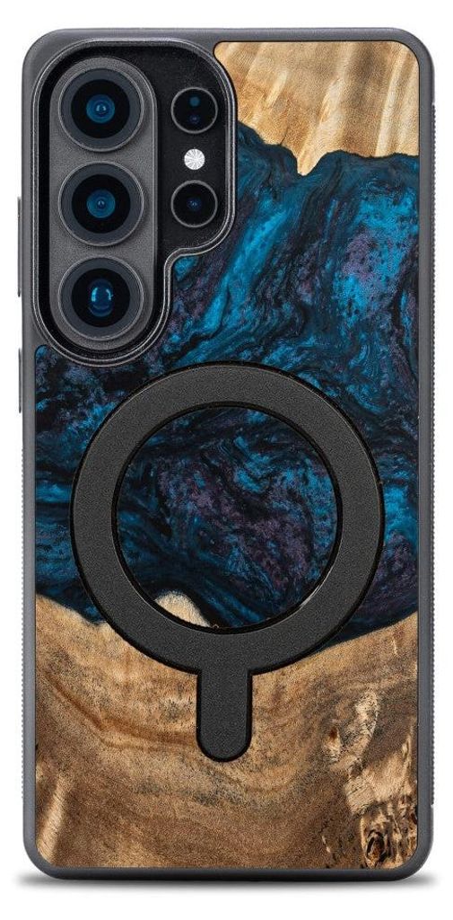 Holzhülle für Galaxy S26 Ultra, Bewood Unique Planets Neptun für MagSafe