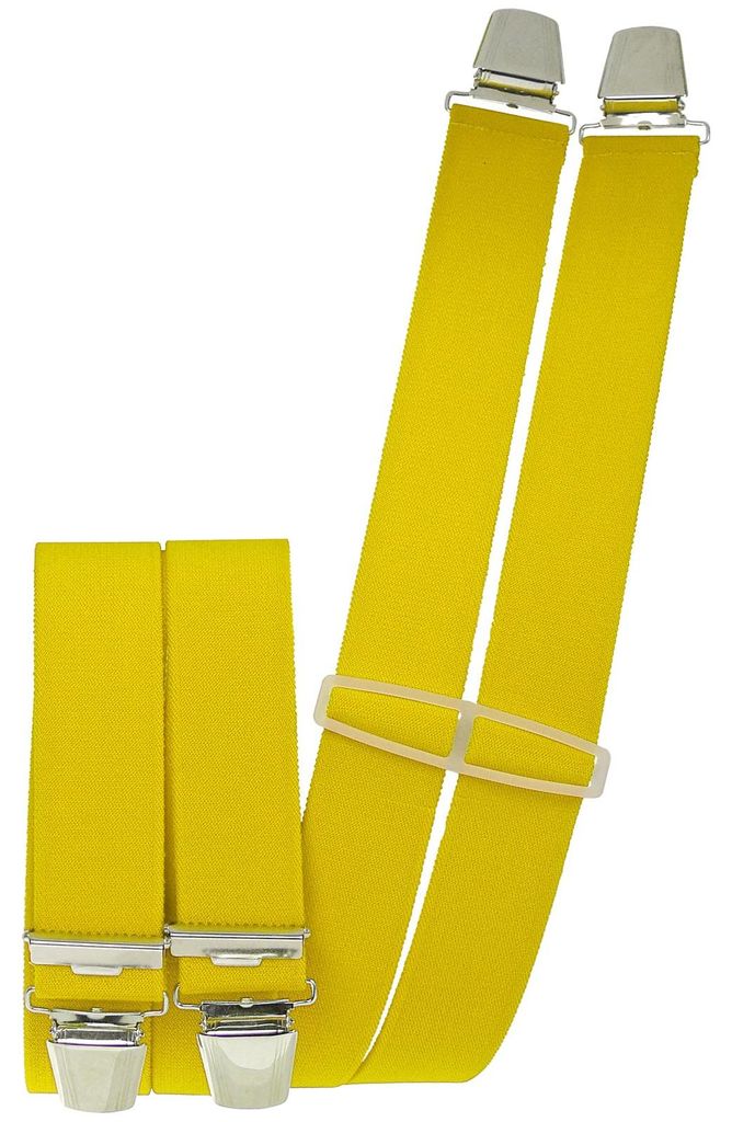 Hosenträger mit 4 extra starken  Clips uni Farben Produktbild 