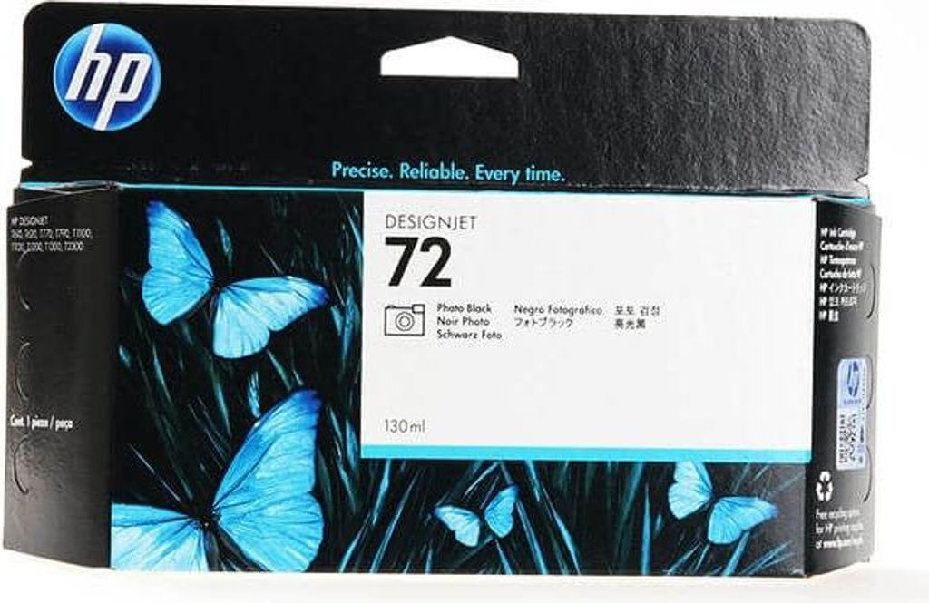 HP C 9370 A Tintenpatrone Foto schwarz Vivera       No. 72 Produktbild 