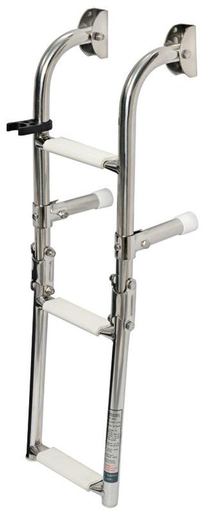 Klappleiter AISI316 extra schmal 3 Stufen - Osculati 49.573.03