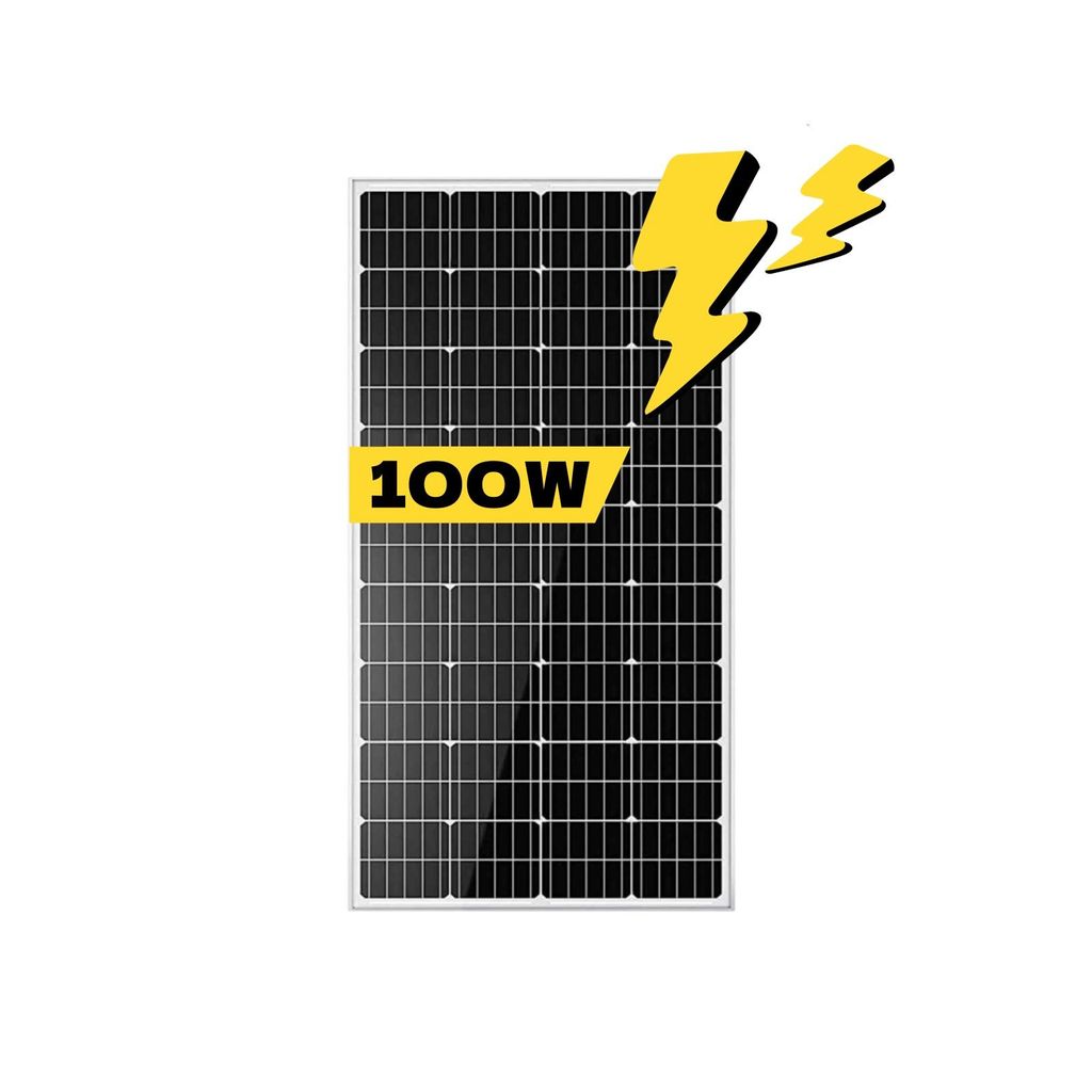 100W Solarpanel 12V Monokristallin PV Solarmodul für RV Produktbild 