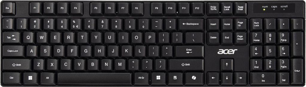 Acer Folientastatur AKR110 Funk 104 Tasten CZ/SK Layout 43,2x2,75x12,4 cm