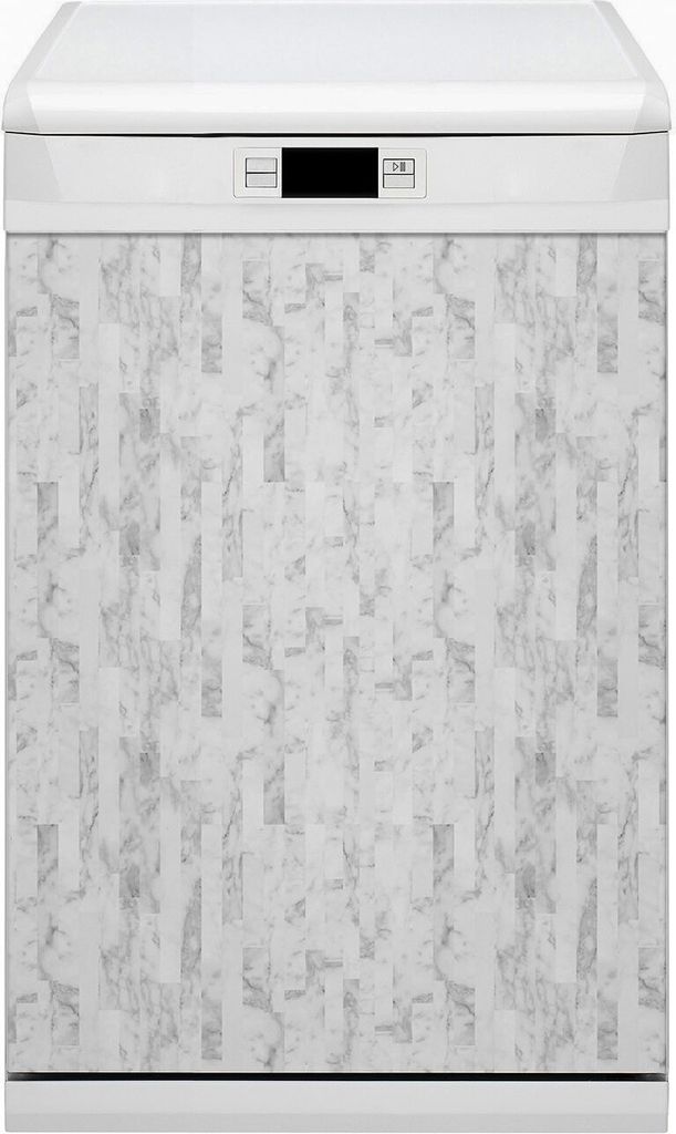 Küche Dekorative Magnete Magnet Folie für Geschirrspüler 45x80 cm - Marmor