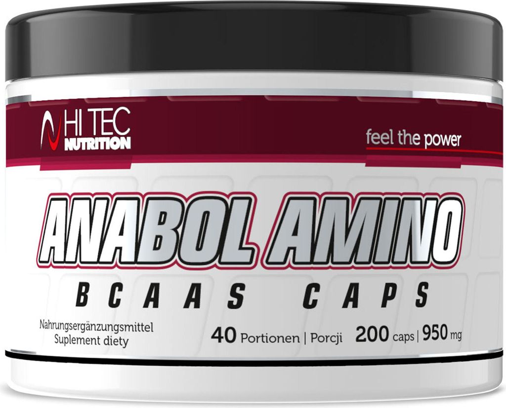 HI TEC Nutrition Anabol Amino - BCAA - 200 Kapseln