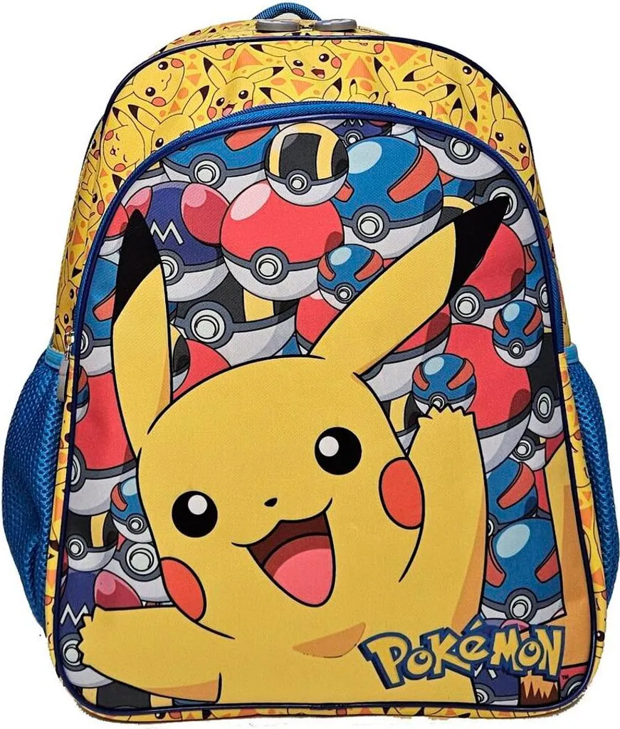 Zaino Scuola Pokémon Manenti Giallo | 40cm Pikachu per Elementari