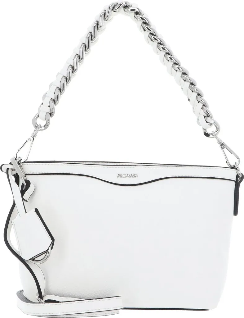 Sac bandoulière Picard Lyon cuir blanc White Lily format compact