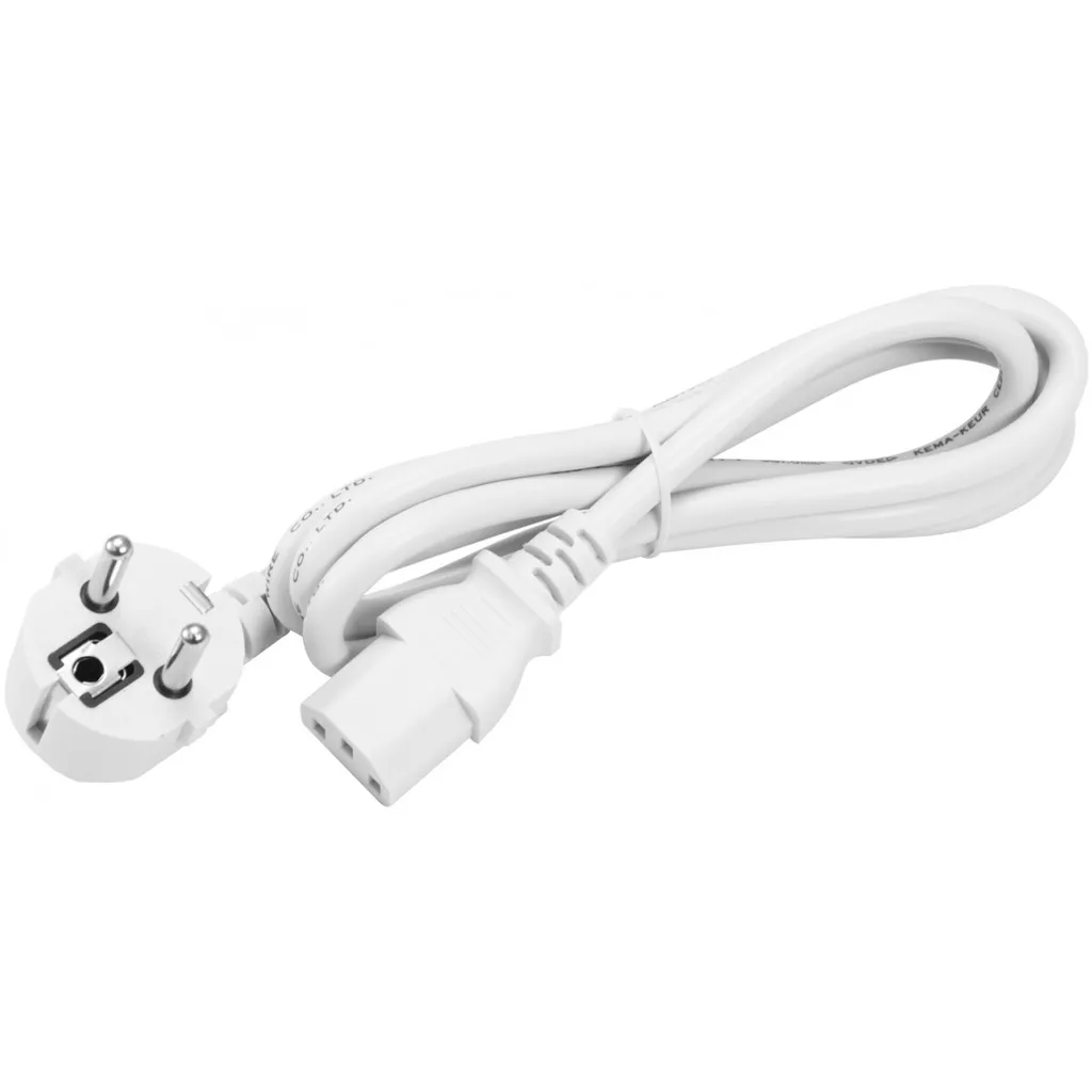 Câble secteur OMNITRONIC 3x1,0 mm² de 1,2m blanc pour appareils froids