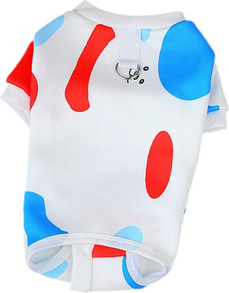 Pyjama für Hunde, süßer bedruckter Overall, Cross-Dressing-Kuh-Outfit, modische Kleidung für vierbeinige Haustiere im Innen- und Außenbereich ...